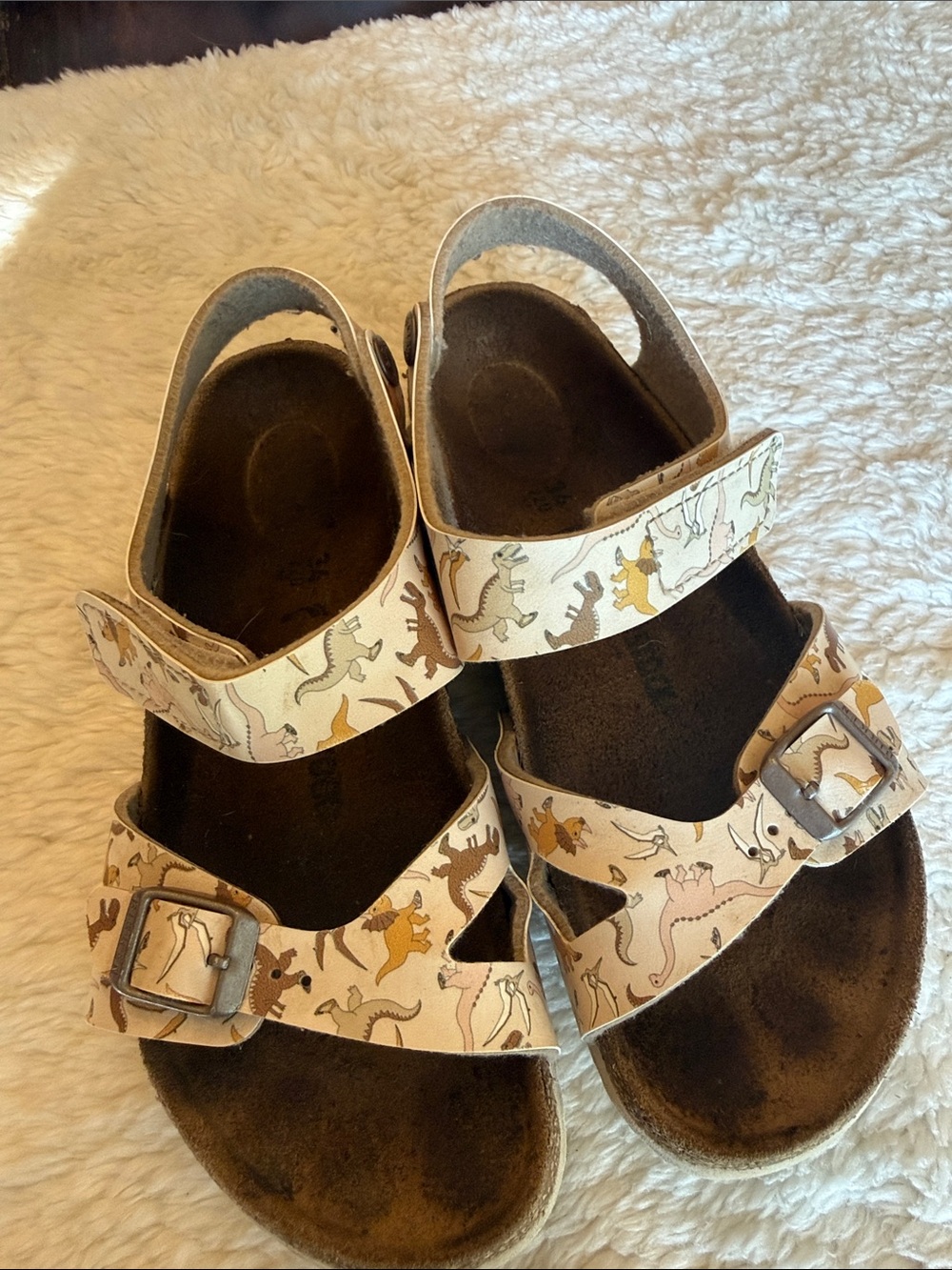 Kids Dinosaur Print Birkenstock girls size 34